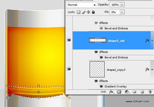 Shiny Cold Beer Glass Illustration with colorfull liquid inside and splashing effect.Create realistic glossy glass with liquid in them, make reflections and shadows